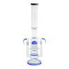 2 Bowl Trophy bong - 19in Blue