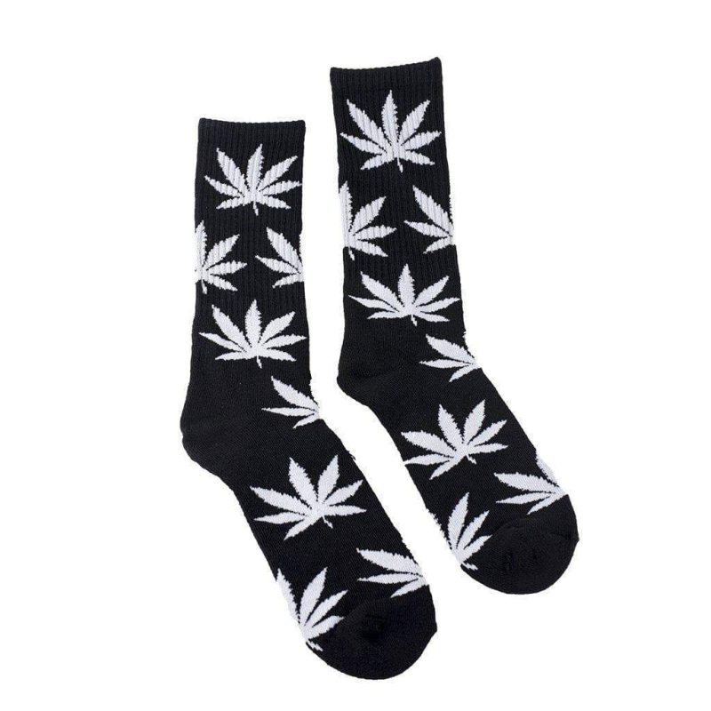 420 black socks with leaves 4140520243279