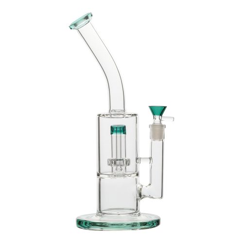 Ace Single Matrix Bong - 12in Teal