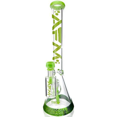 AFM Glass T582 Beaker Bong - 18in Green