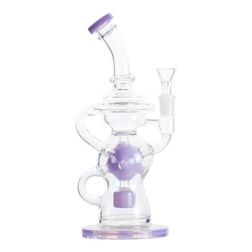 Centrifugal Recycler Percolator Bong - 10in Purple