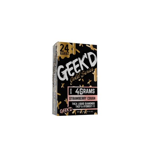 Geekd 24K Gold Series Vaporizer - 4000mg Strawberry Cough