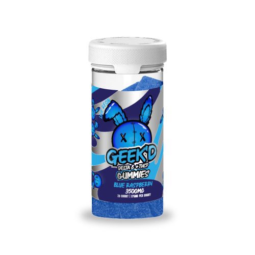 Geekd Delta 8 + THC-P Gummies - 3500mg Blue Raspberry