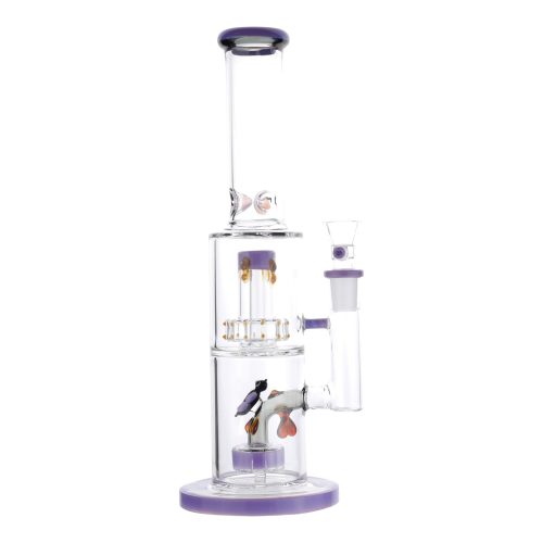 Honey Hive Percolator Bong - 14in Purple