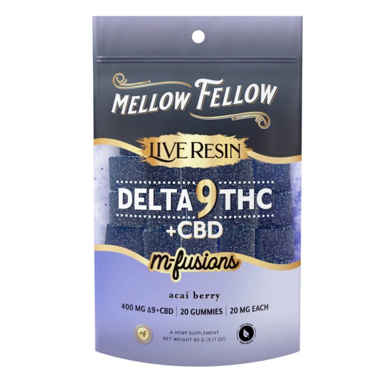 mellow fellow delta 9 cbd acai berry gummies 400mg 38143327207503