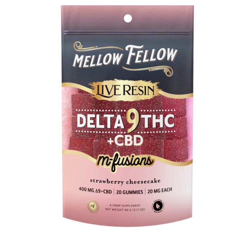 mellow fellow delta 9 cbd strawberry cheesecake gummies 400mg 38143326224463