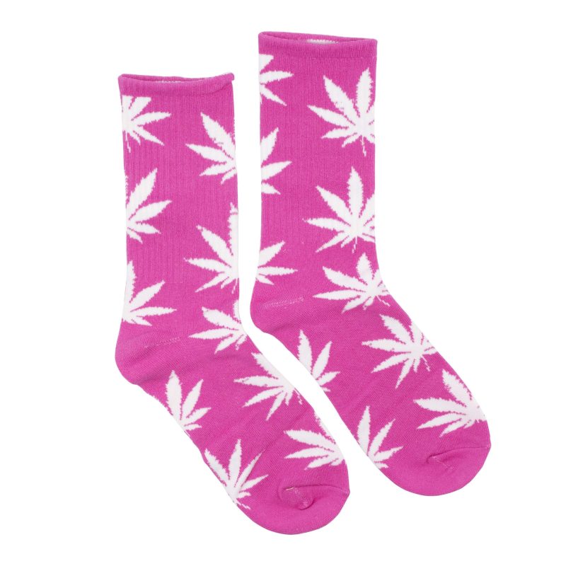 pink leaves socks 4140511658063