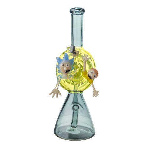 Portal Trippin' Bong by Della Luna Glass Black