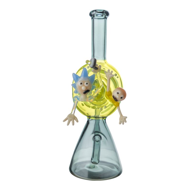 Portal Trippin' Bong by Della Luna Glass Black