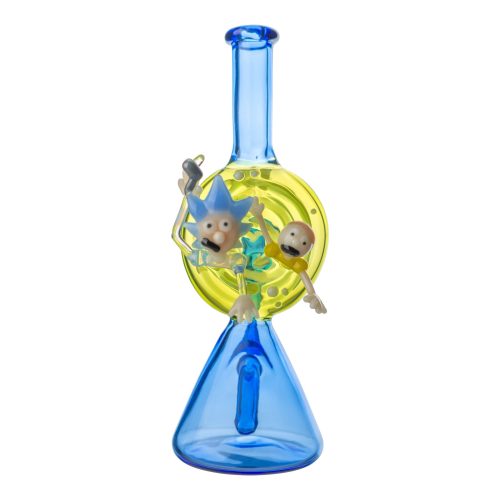 Portal Trippin' Bong by Della Luna Glass Blue