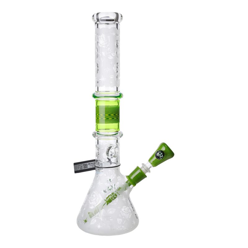 ROOR Custom Beaker Bong - 18in Worked Secton + Sandblast