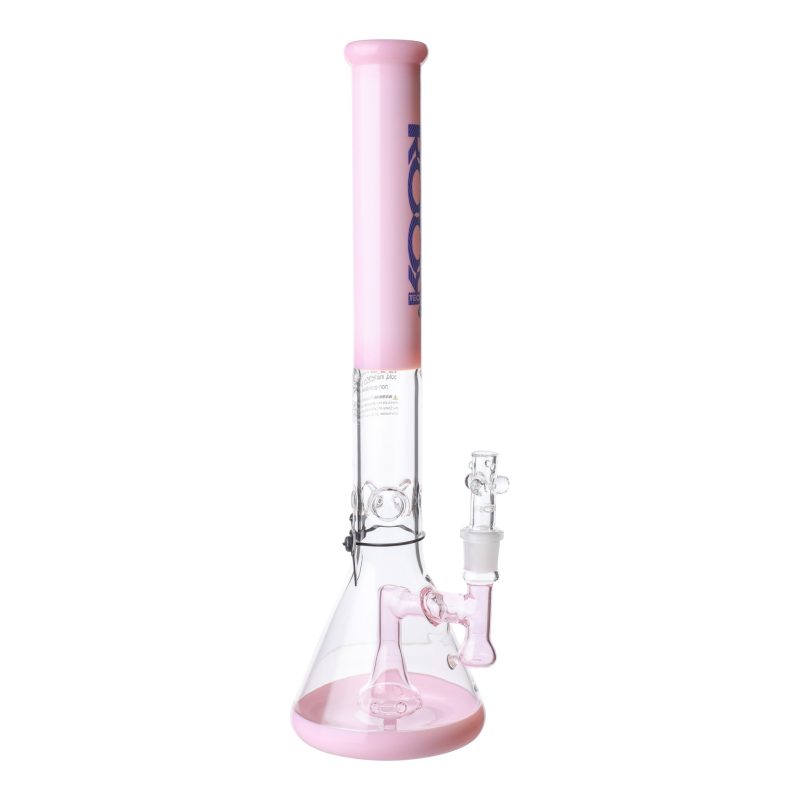 ROOR Tech Fixed Beaker Bong - 18in Pink