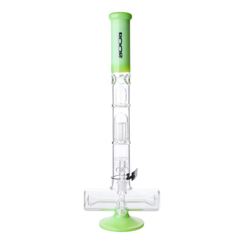 ROOR Tech Tree Perc Inline Bong - 18in Milky Green