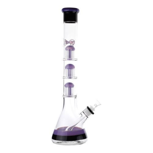 Triple Dipped Tree Perc Bong - 18in Purple